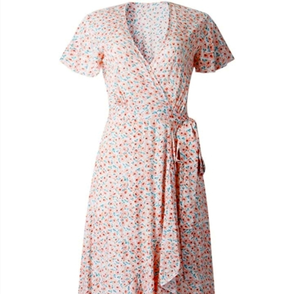 Floral Wrap Dress